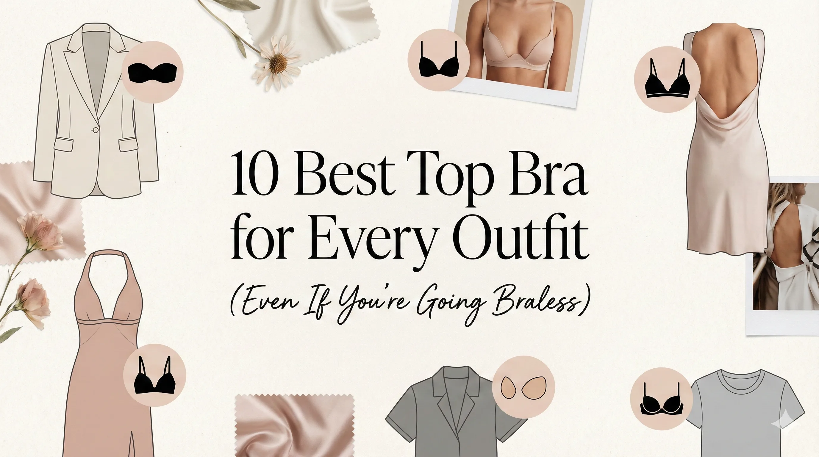 Collection of various bra styles for different outfits
